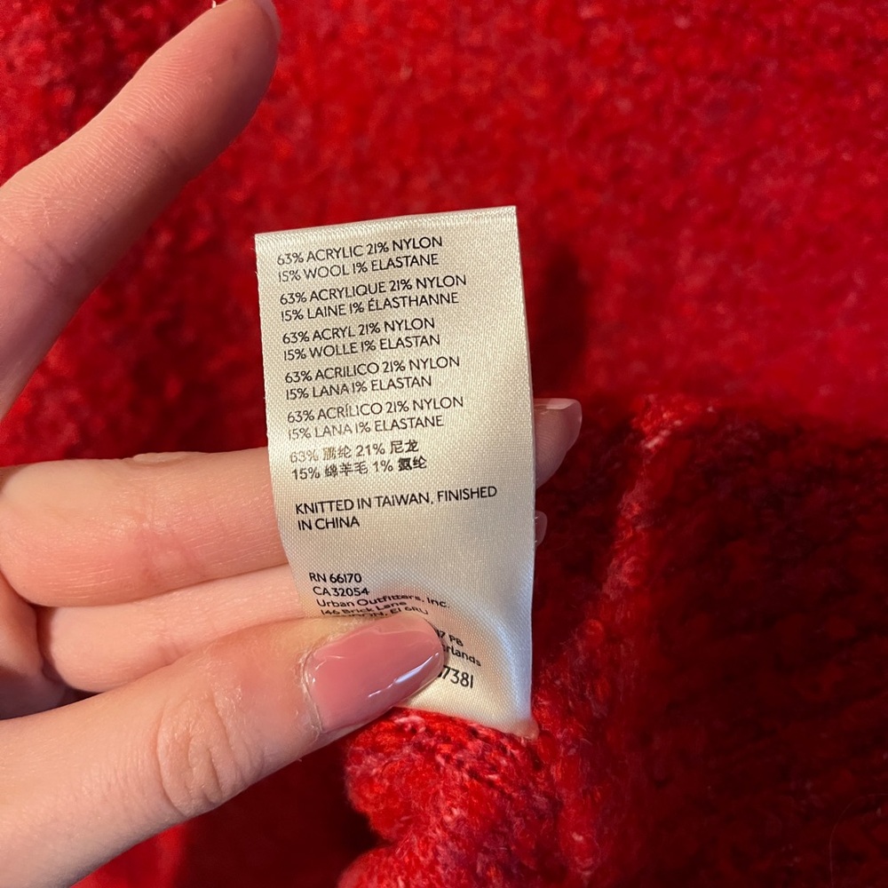 Free People Moira Slouchy Tunic / Cherry Fizz Combo - Picture 5 of 6